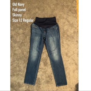 Maternity distressed jeans